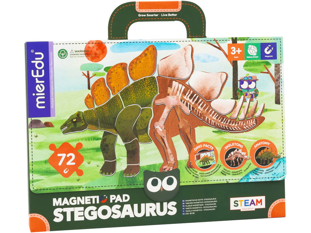 Magnetic Pad Stegosaurus Mier Edu ME0542