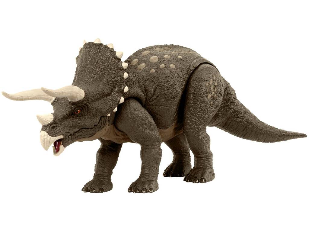 Jurassic World figura del Triceratopo difensore dell'habitat Mattel HPP88