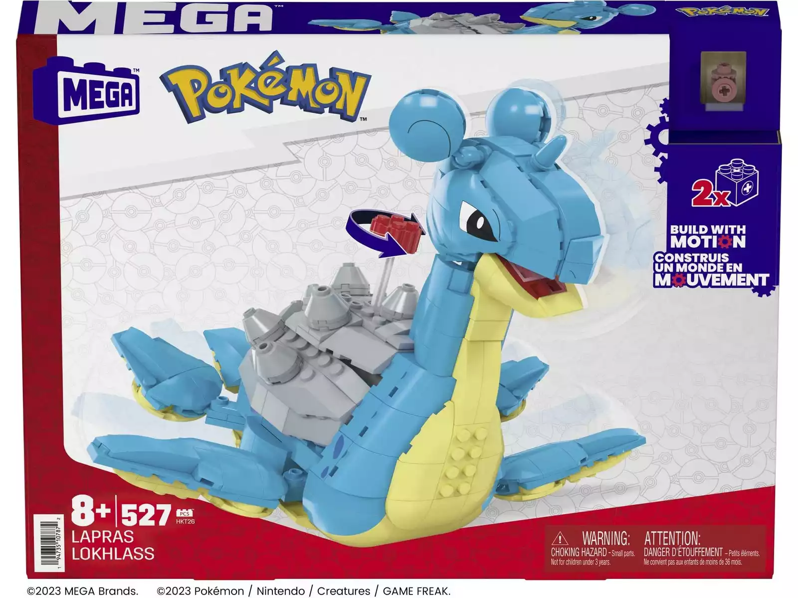 Pokemon Dragonite Mega Bloks Construx Build With Motion Set HKT25