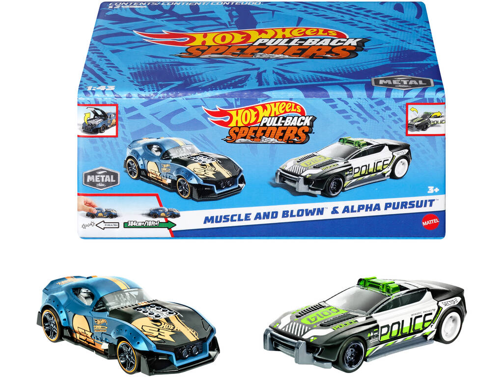 Hot Wheels Pack de 10 coches de juguete de carreras, regalo +3