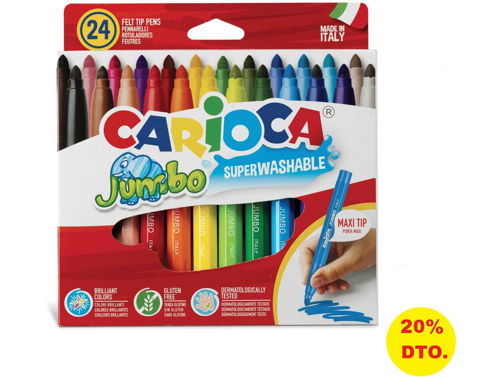 Jumbo-Marker 24 Einheiten Carioca 40570