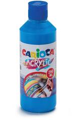 Bouteille de peinture acrylique Carioca 250 ml. Bleu Carioca 40431/05