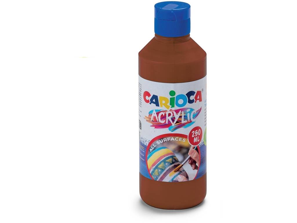Carioca Bottiglia di vernice acrilica 250 ml. Marrone Carioca 40431/06