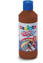 Carioca Bottiglia di vernice acrilica 250 ml. Marrone Carioca 40431/06