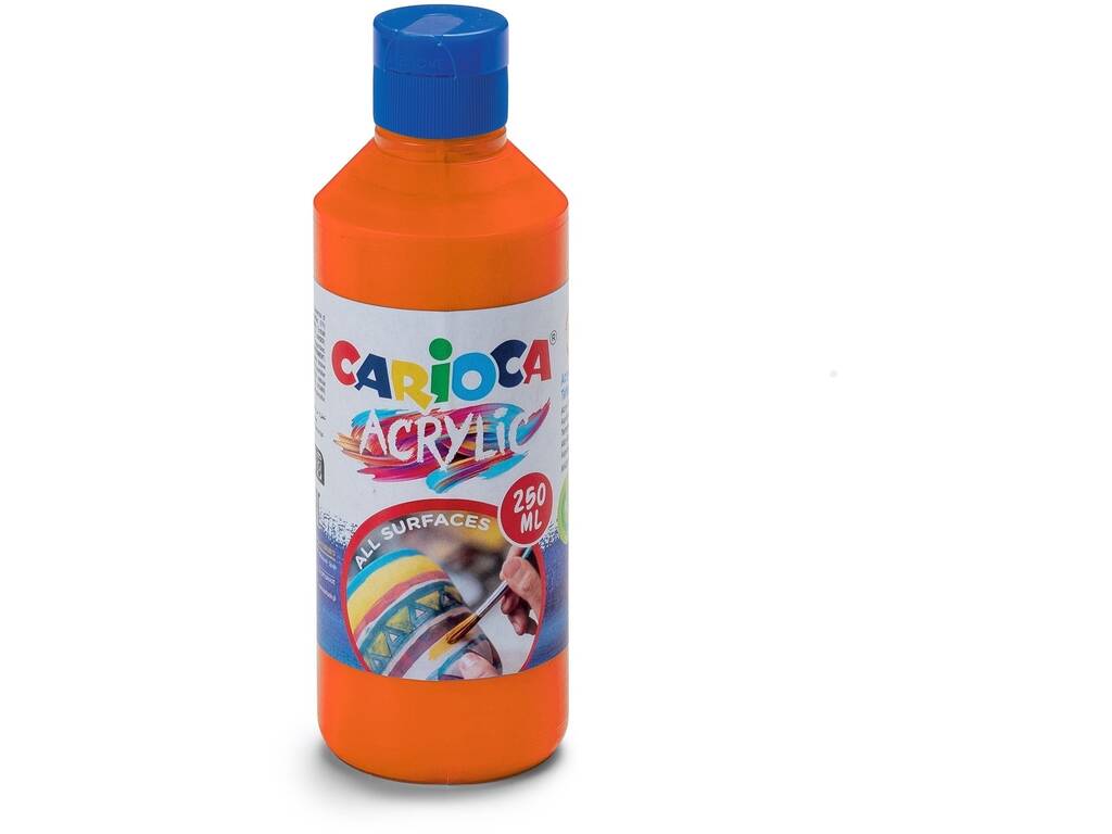Carioca Acrylic Paint Bottle 250 ml. Carioca Orange 40431/11
