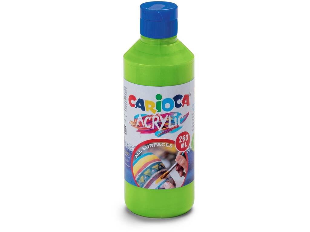 Carioca Bottiglia di vernice acrilica 250 ml. Verde Carioca 40431/13