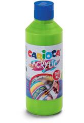 Bouteille de peinture acrylique Carioca 250 ml. Vert Carioca 40431/13