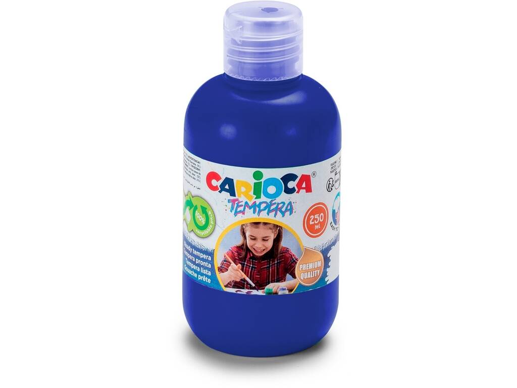 Carioca Botella Tempera 250 ml. Azul de Carioca 40424/05