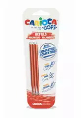 Carioca Boligrafo OOPS Vermelho com Sobressalentes de Carioca 43041/03