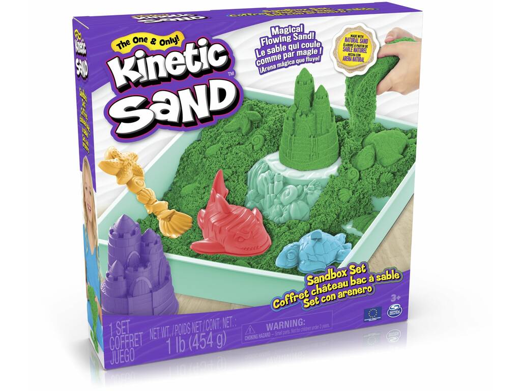Kinetic Sand Scatola di sabbia verde Spin Master 6067479