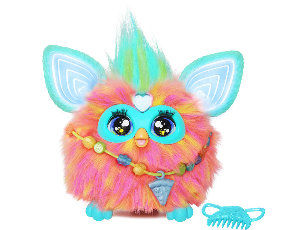 Furby Peluche interactive couleur Corail Hasbro F6744105