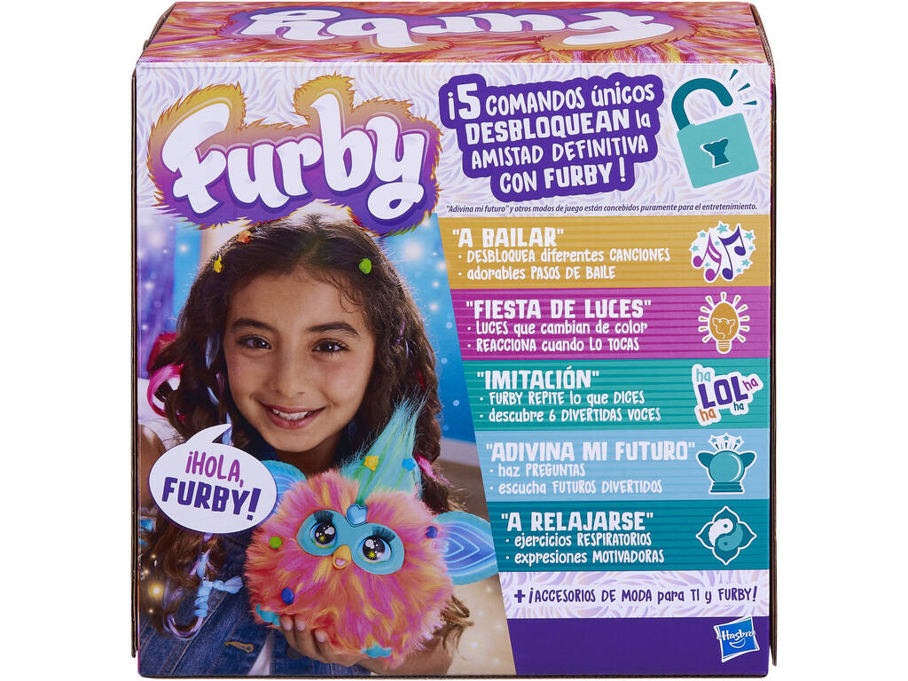 Furby Peluche interativo cor Coral Hasbro F6744105