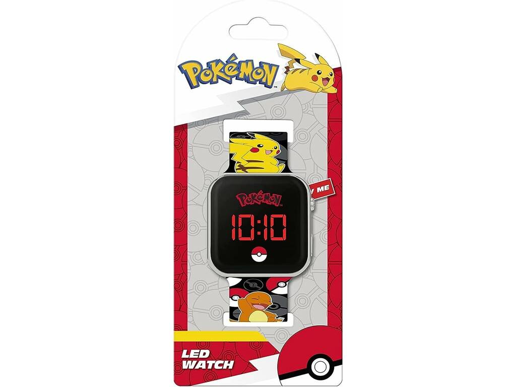 Relógio Led Pokémon de Kids Licensing POK4322
