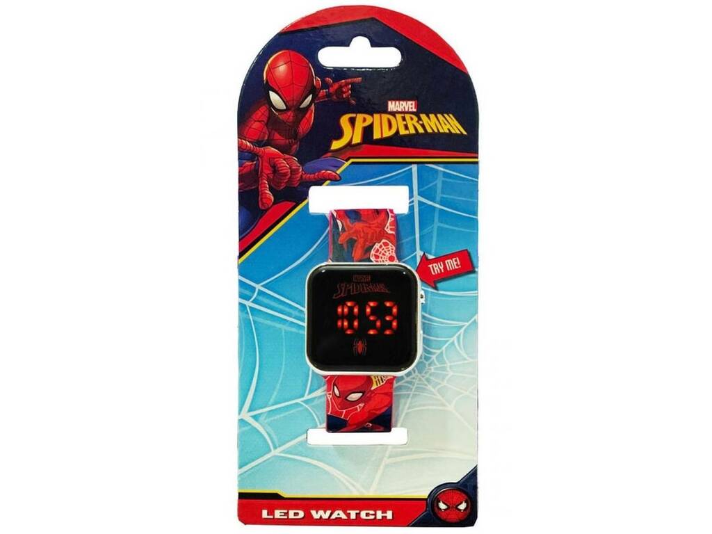 Relógio Led Spiderman de Kids Licensing SPD4800