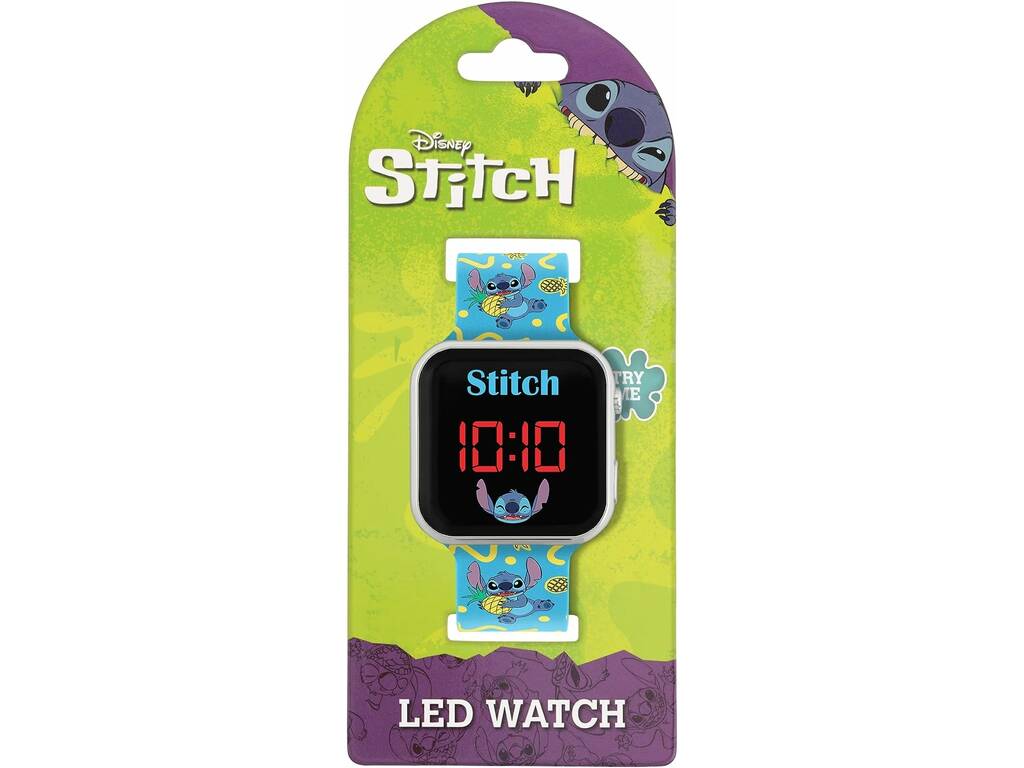 Kinderlizenz-LED-Stitch-Uhr LAS4038