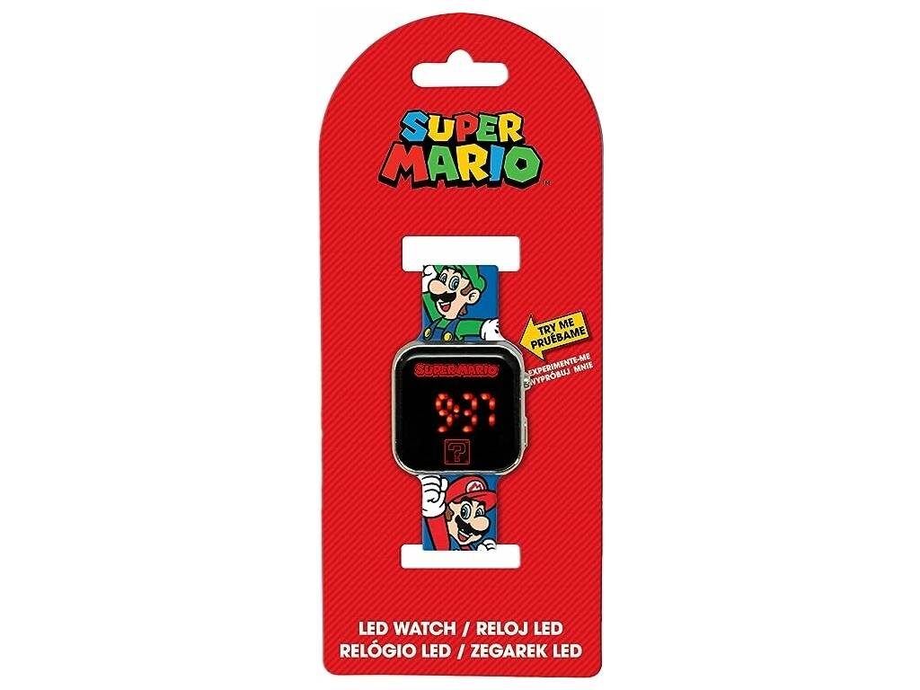Super Mario Relógio LED de Kids Licensing GSM4236