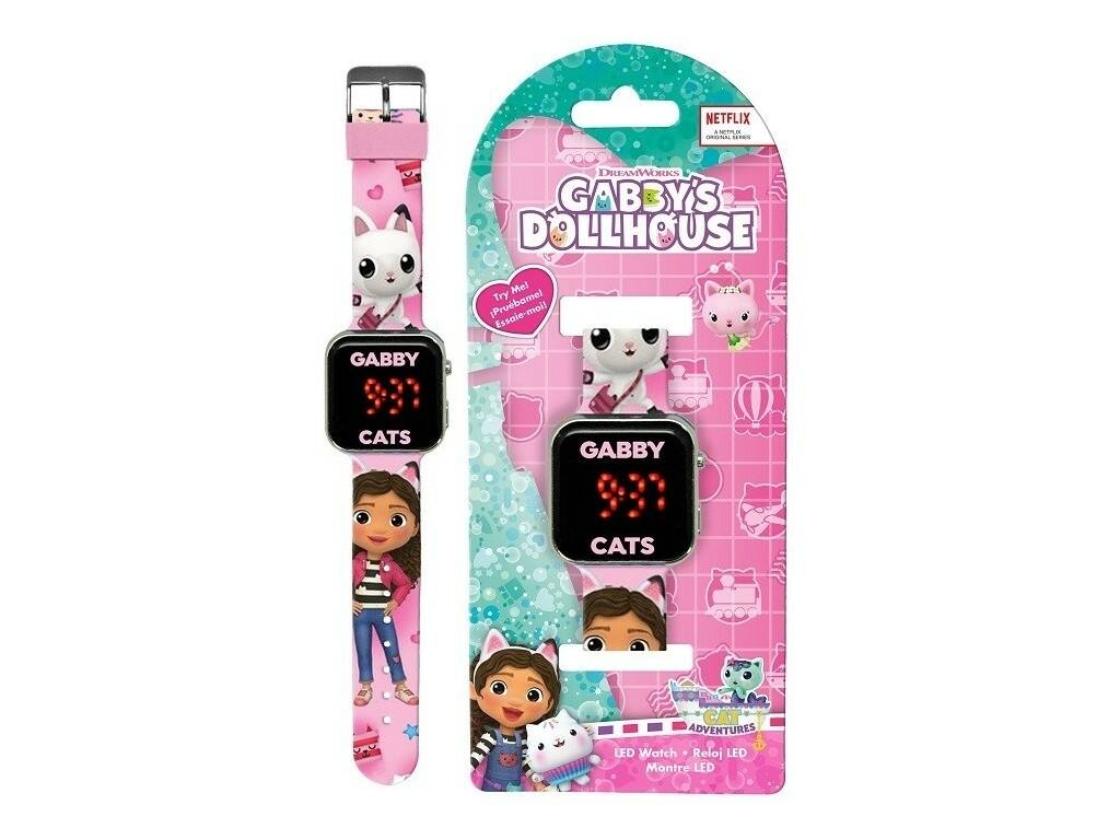Reloj Led Gabby's Dollhouse De Kids Licensing GAB4078
