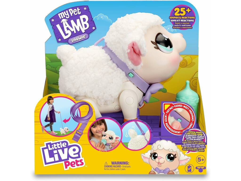Little Live Pets LPK00010 My Little Lamb Snowie Famosa