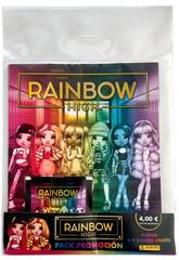 Rainbow High Starte Pack Album mit 4 Panini-Umschlgen