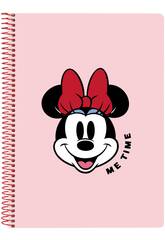 Libreta Cuarto Folio Tapas Duras 80 h. Minnie Mouse Me Time Safta 512312065
