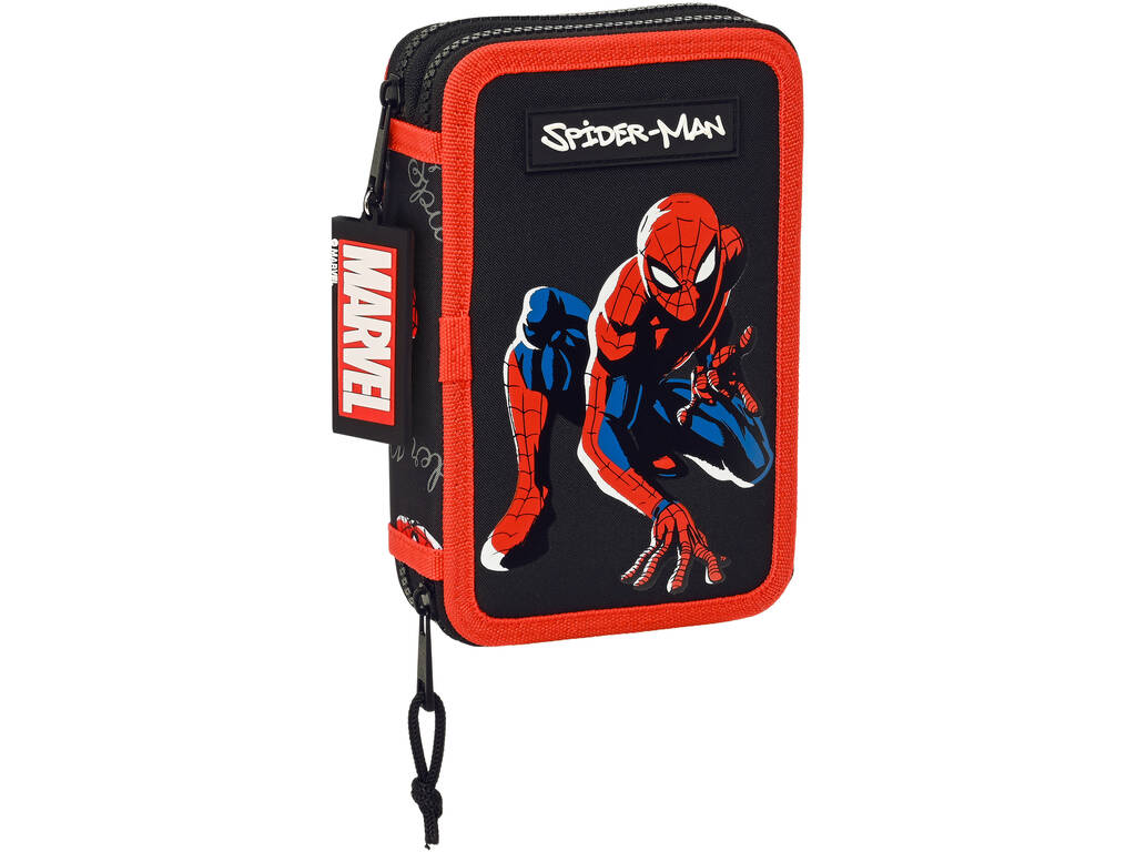 Spiderman Hero Doppeltes Federmäppchen 28 Stück Safta 412343854