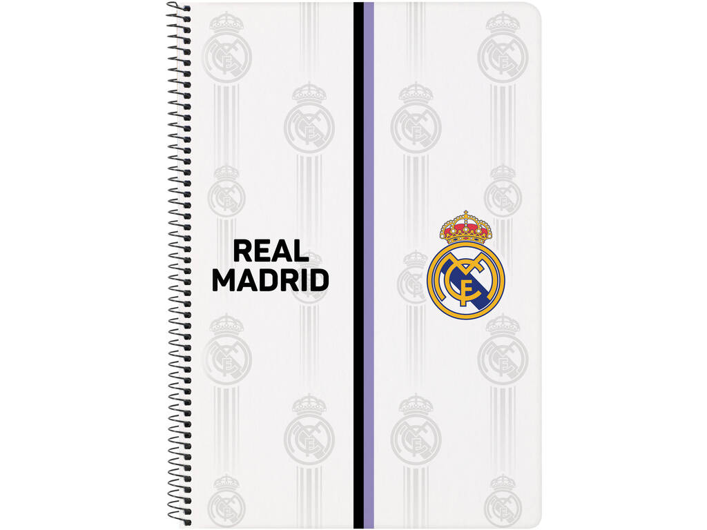 Libreta Folio Tapas Duras 80 h. Real Madrid 1ª Equipación 22/23 Safta 512254066