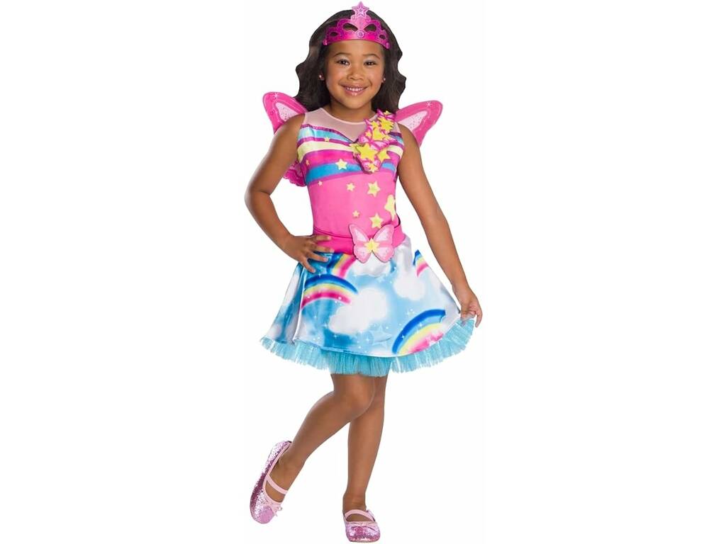 Costume bambina Barbie Dreamtopia T-S Rubies 301391-S - Juguetilandia