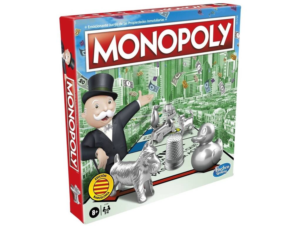 Monopoly Classico Edizione Barcellona Hasbro C1009 - Juguetilandia