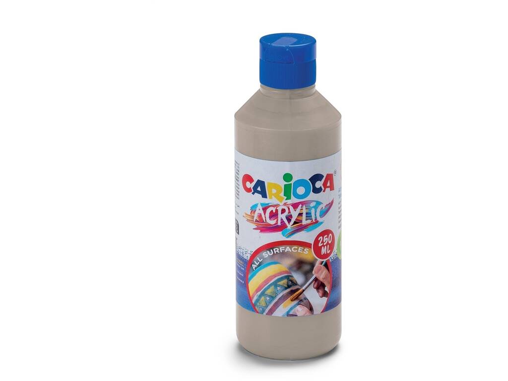 Carioca Botella Pintura Acrilica 250 ml. Silver de Carioca 40431/20