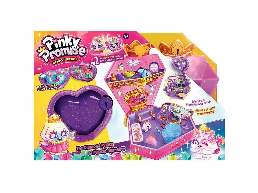 Boîte à bijoux Pinky Promise Glitter Palace Bizak 64320005