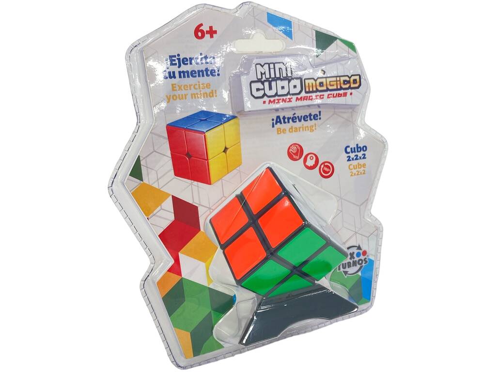 Cubo magico mini 2x2x2 con supporto
