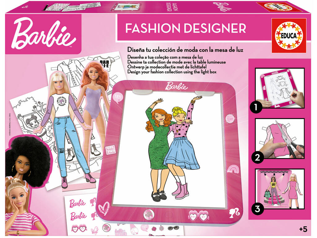 Table lumineuse Barbie Educa 19825