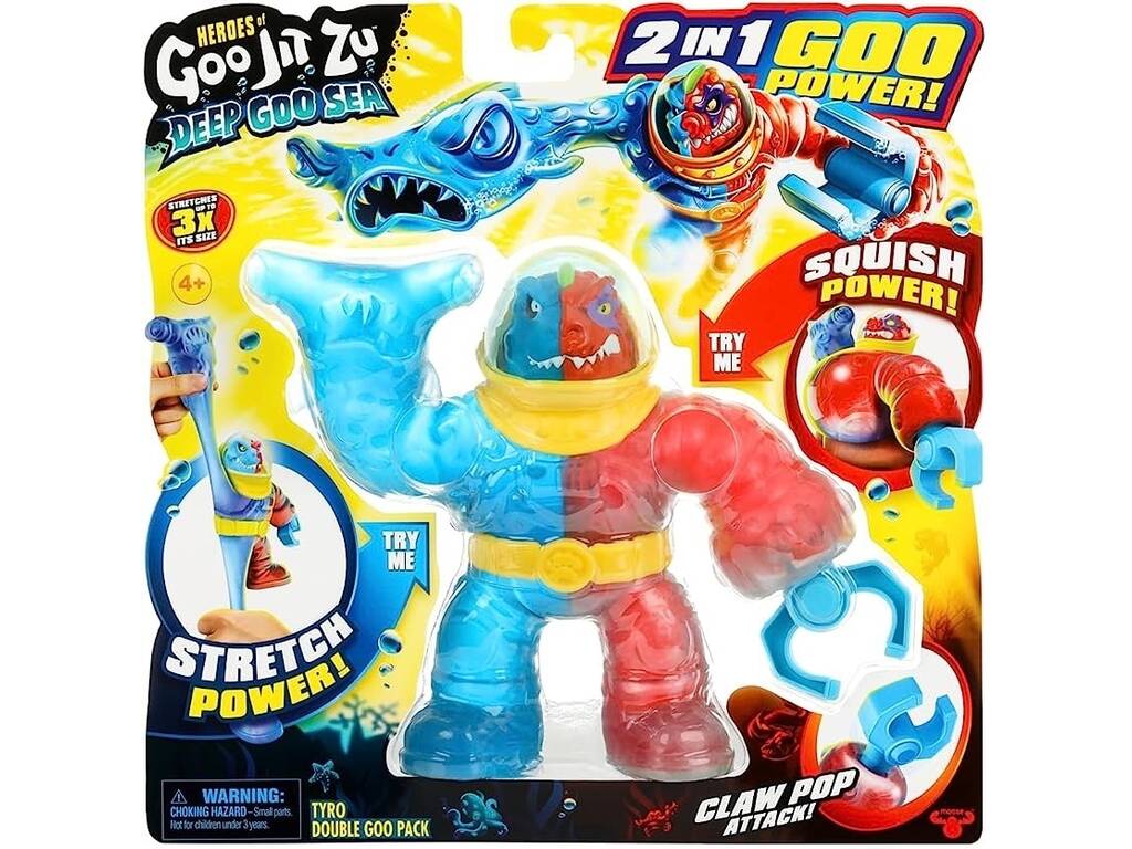 Heroes Of Goo Jit Zu Deep Goo Sea Figur Tyro Double Goo Pack Bandai CO42685