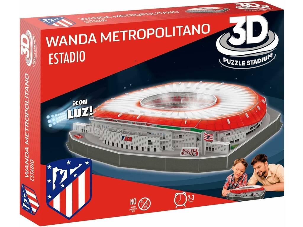 Puzzle 3D Estadio Cívitas Metropolitano con Luz Bandai EF16034