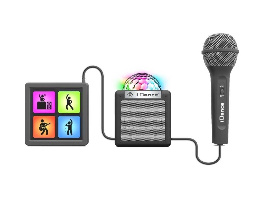 IDance Karaoke com Amplificador, Disco Ball 6 em 1 Cefa Toys 354