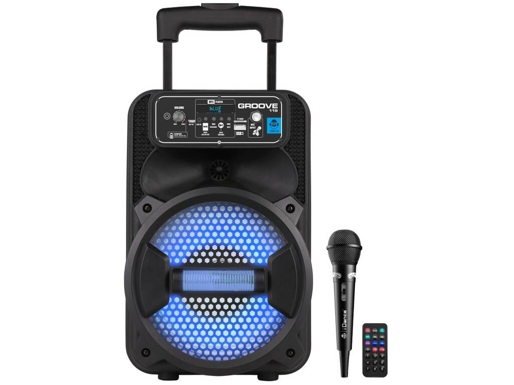 Tragbarer IDance-Lautsprecher mit Mikrofon und Fernbedienung Groove Cefa Toys 358