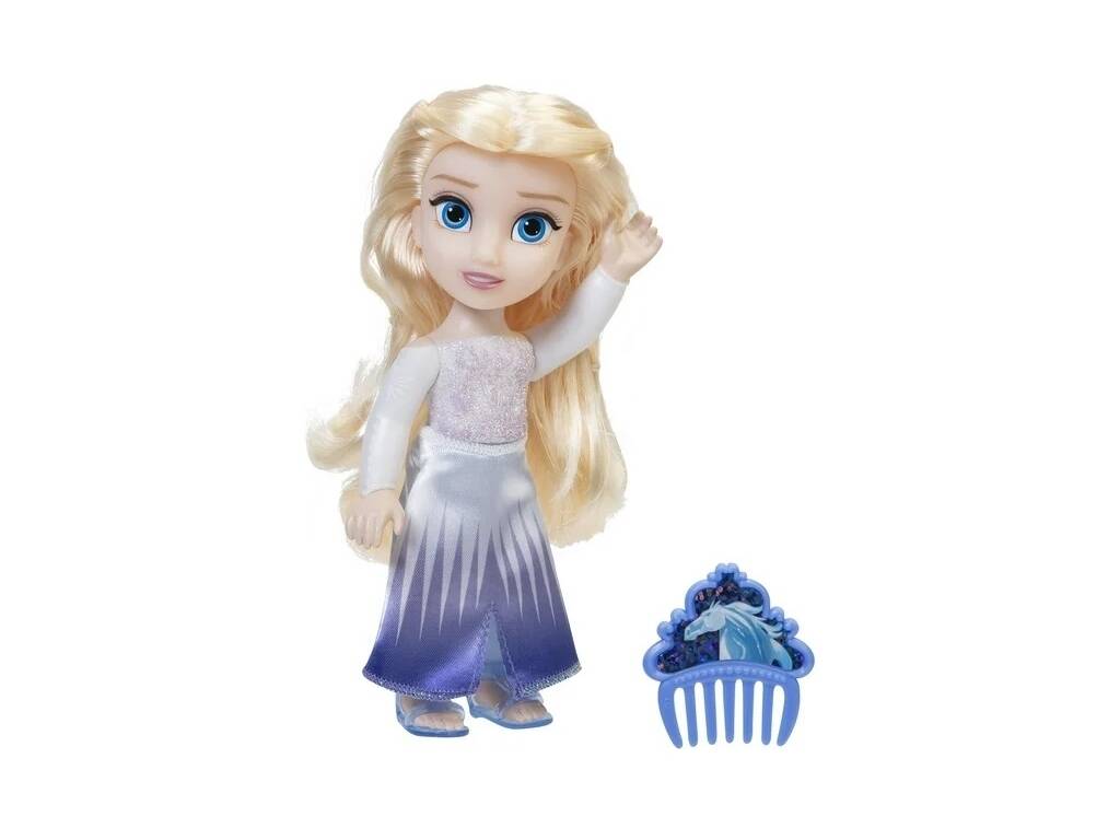 Disney Frozen Bambola Piccola Elsa 15 cm. con pettine Jakks 21715