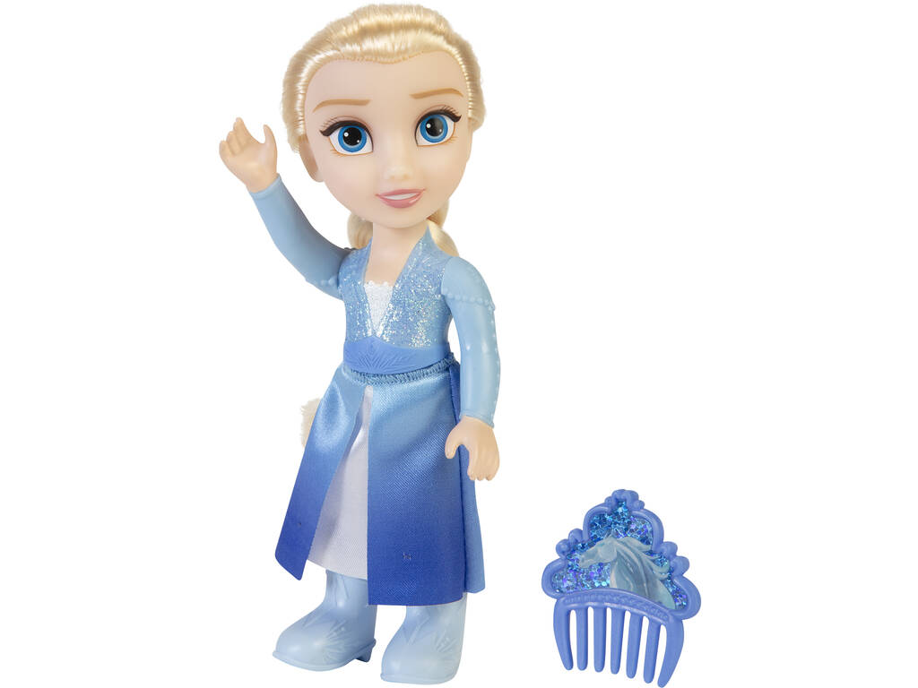 Disney Frozen Muñeca Pequeña Elsa 15 cm. con Peine Jakks 21182