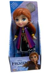 Disney Frozen Mini Muñeca Anna 8 cm. Jakks 22763