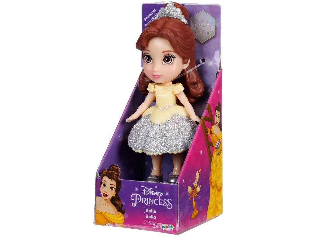 Disney Princess Mini Muñeca Bella 8 cm. Jakks 22723