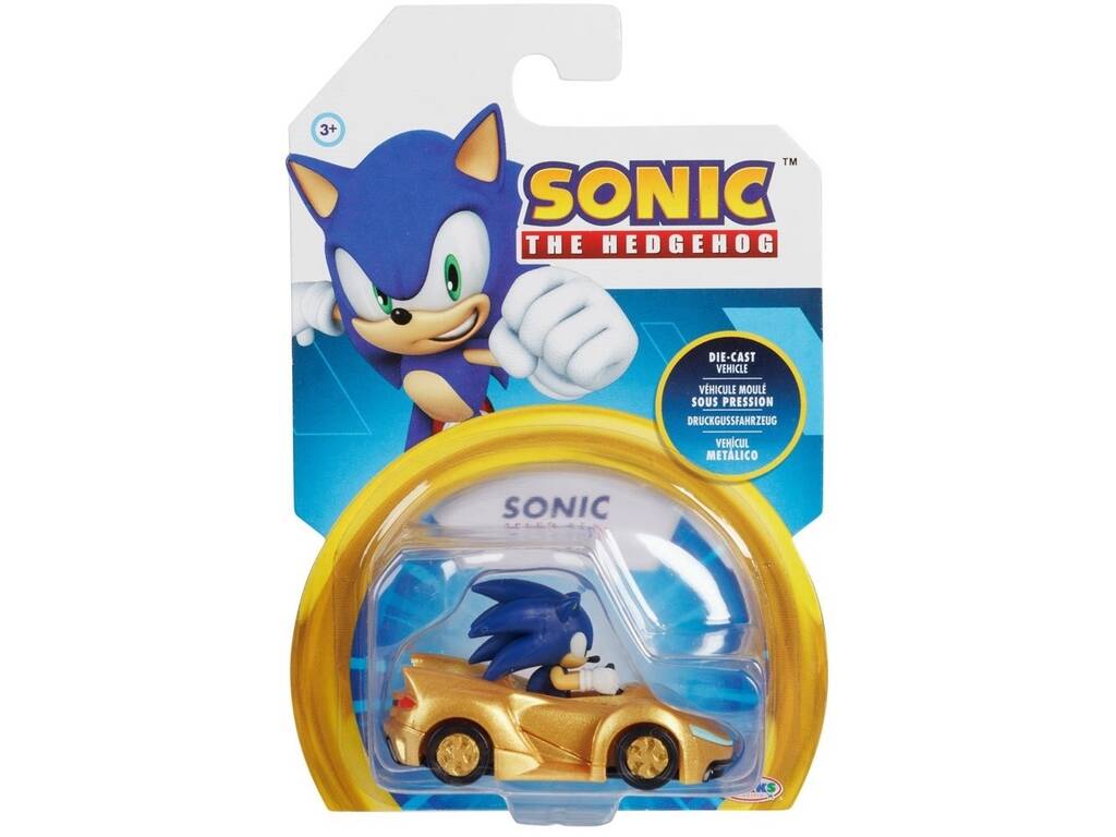 Sonic Veículo Diecast Sonic Speed Star Jakks 40919