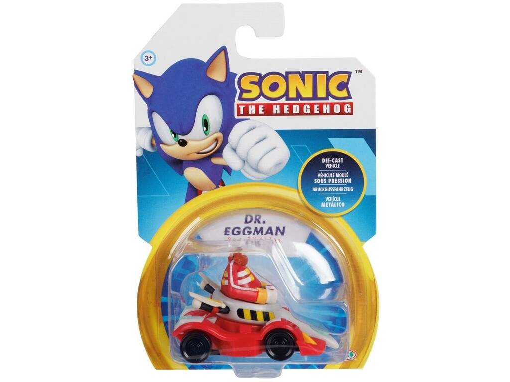 Sonic Vehículo Diecast Dr. Eggman Egg Booster Jakks 40923