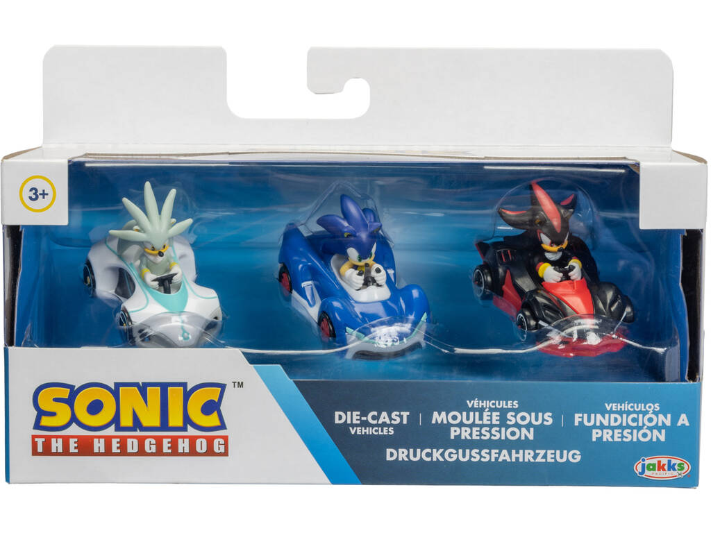 Sonic the Hedgehog Toy Vehicles, Speed Star, Shadow-Dark Reaper, Silver  Lightron