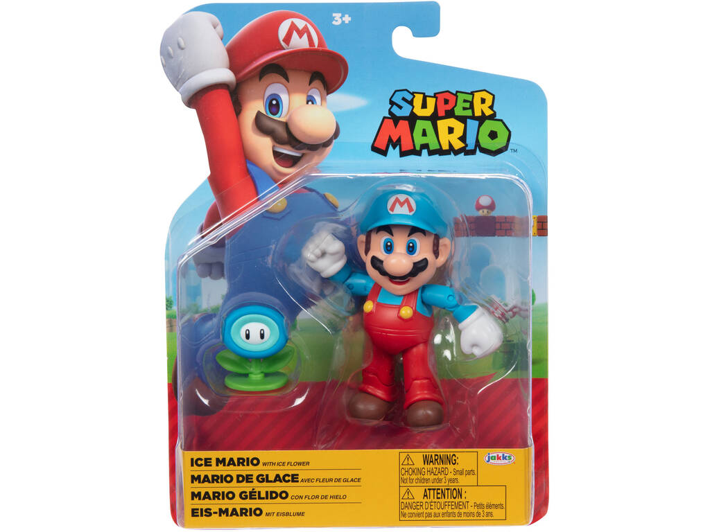 Super Mario Figura 10 cm con Articulacion Jakks 413754-6-GEN