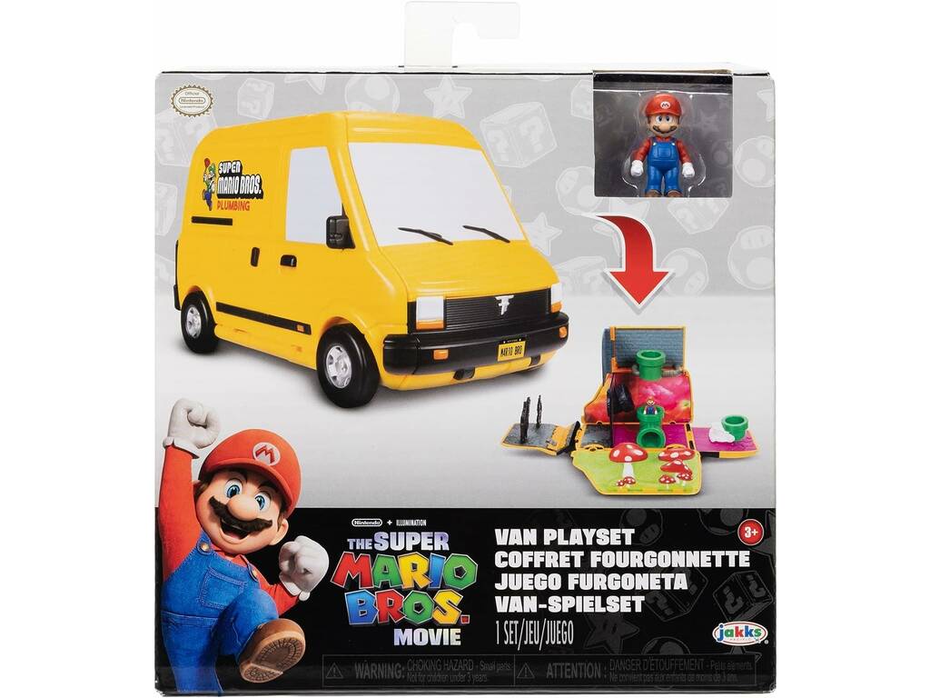 Super Mario Movie Playset Furgone Jakks 417134