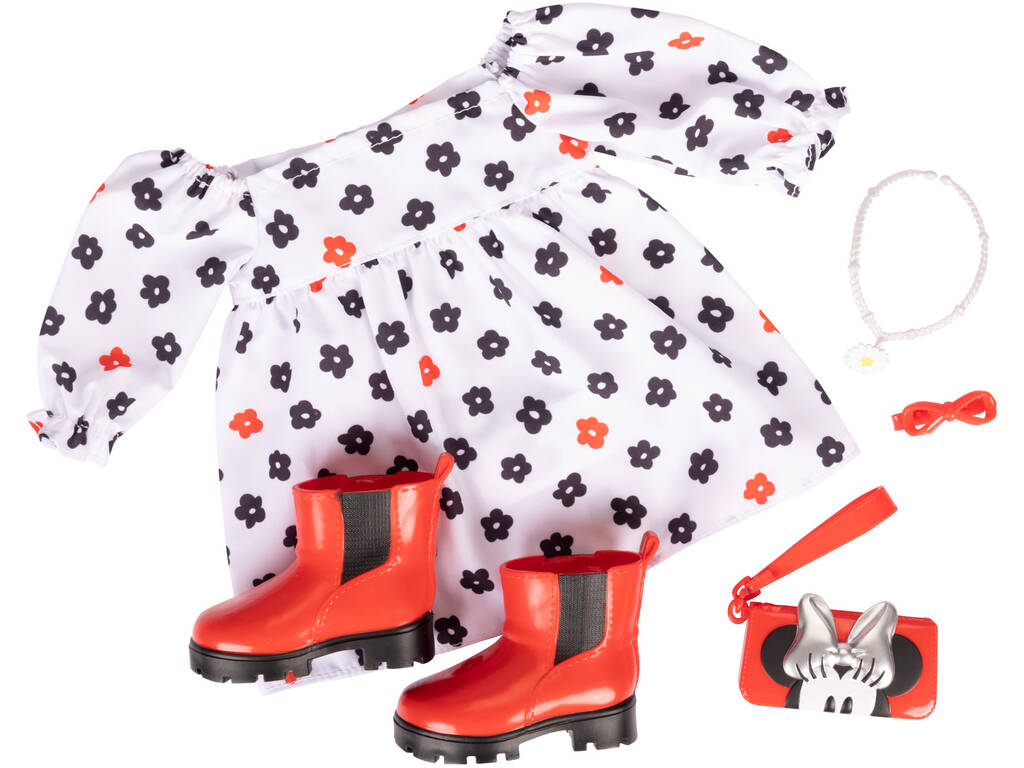 - Juguetilandia 226501 inspiriert Mouse Minnie Disney von cm Puppe. 4Ever 45 Ily für Outfit Jakks