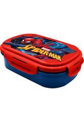 Sandwichera Rectangular con Cubierto de Spiderman Kids SP50011