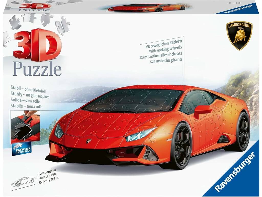 3D-Puzzle Lamborghini Huracán Evo Arancio Ravensburger 11571