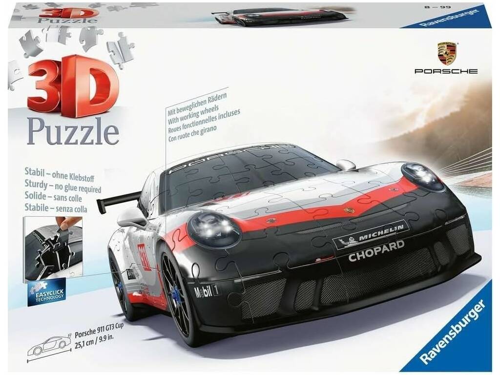 3D-Puzzle Porsche 911 GT3 Cup Ravensburger 11557