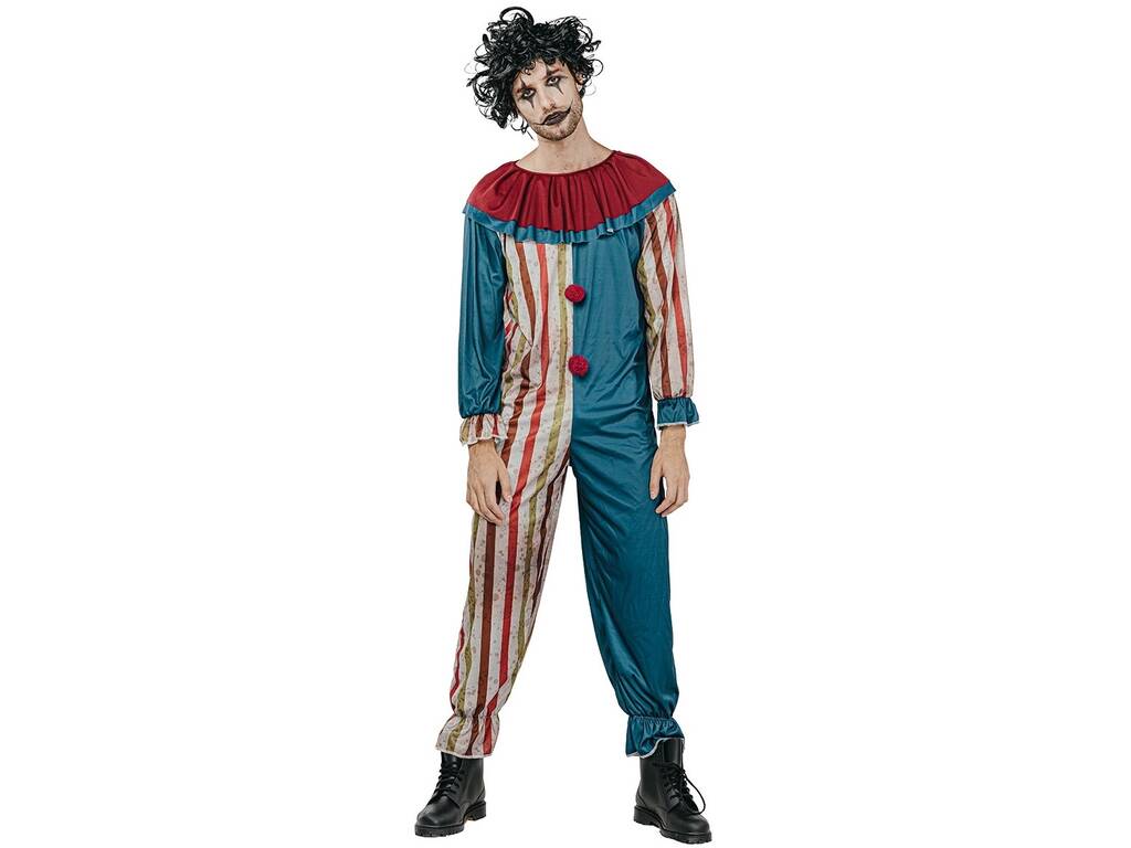 Dunkler Clown-Kostüm für Herren, Größe L